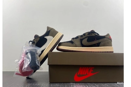 (KIDS)TRAVIS JORDAN 1 CQ4277-0011 'MOCHA' SCOTT AIR LOW X 1107